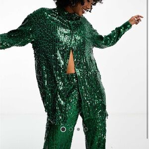 Oversized Sequin Shirt